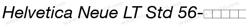 Helvetica Neue LT Std 56字体转换